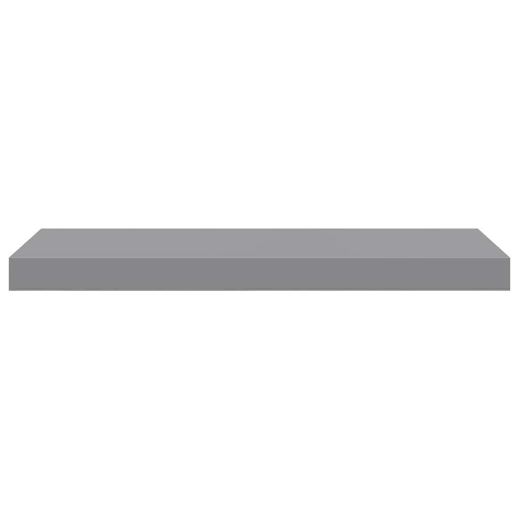 Plutajuće zidne police 4 kom sive 60 x 23,5 x 3,8 cm MDF