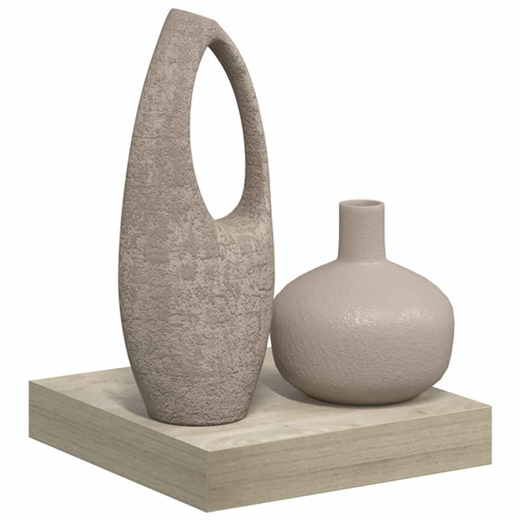 Plutajuća zidna polica boja hrasta 23 x 23,5 x 3,8 cm MDF