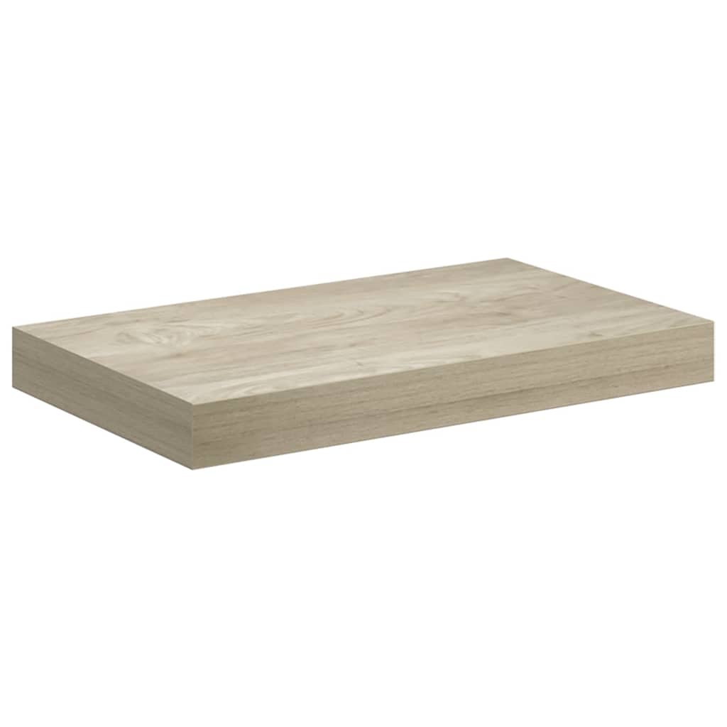 Plutajuće zidne police 4 kom boja hrasta 40 x 23 x 3,8 cm MDF