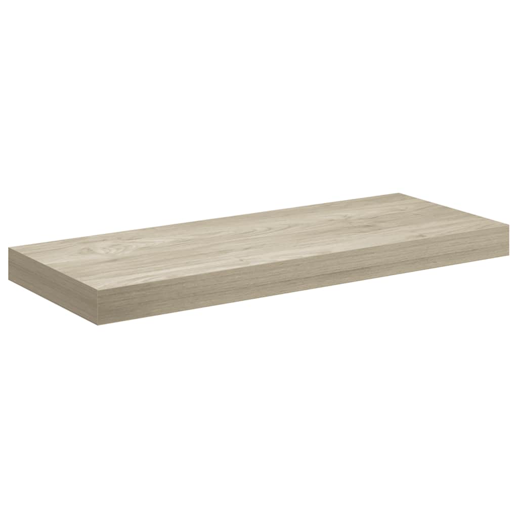 Plutajuća zidna polica boja hrasta 60 x 23,5 x 3,8 cm MDF