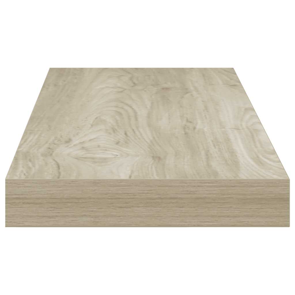 Plutajuća zidna polica boja hrasta 60 x 23,5 x 3,8 cm MDF