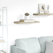Plutajuća zidna polica boja hrasta 60 x 23,5 x 3,8 cm MDF