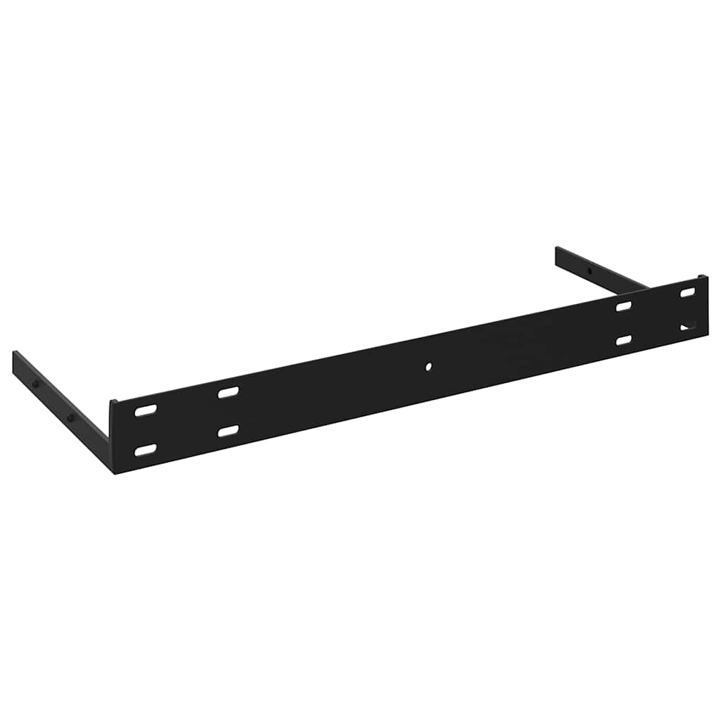 Plutajuće zidne police 2 kom boja hrasta 80 x 23,5 x 3,8 cm MDF