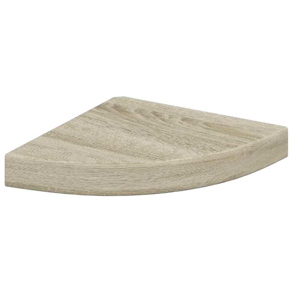 Plutajuća kutna polica boja hrasta 25 x 25 x 3,8 cm MDF