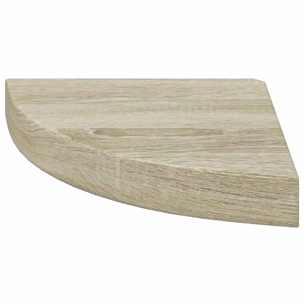 Plutajuća kutna polica boja hrasta 25 x 25 x 3,8 cm MDF