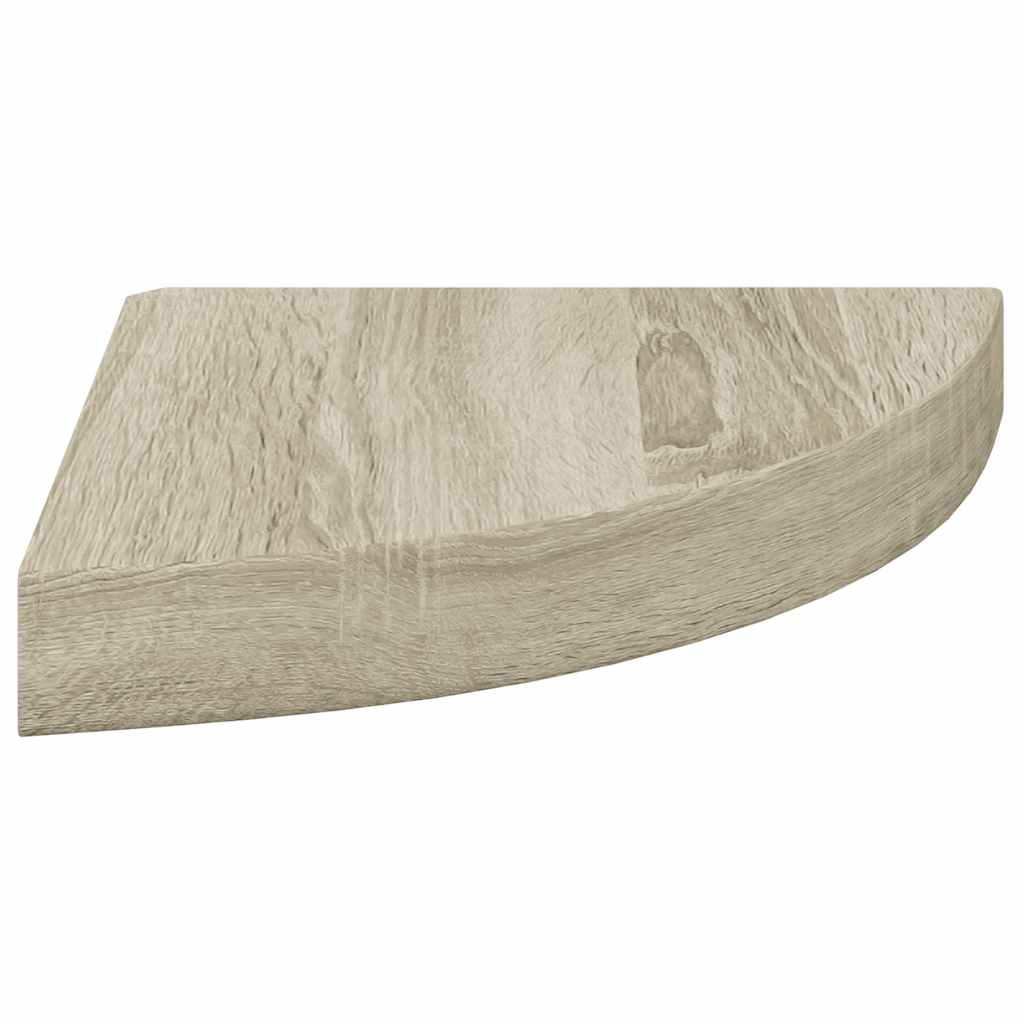 Plutajuća kutna polica boja hrasta 25 x 25 x 3,8 cm MDF