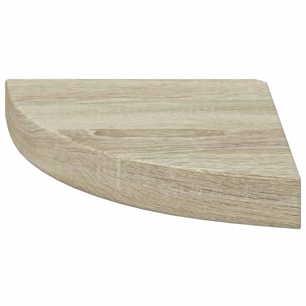 Plutajuće kutne police 4 kom boja hrasta 25 x 25 x 3,8 cm MDF