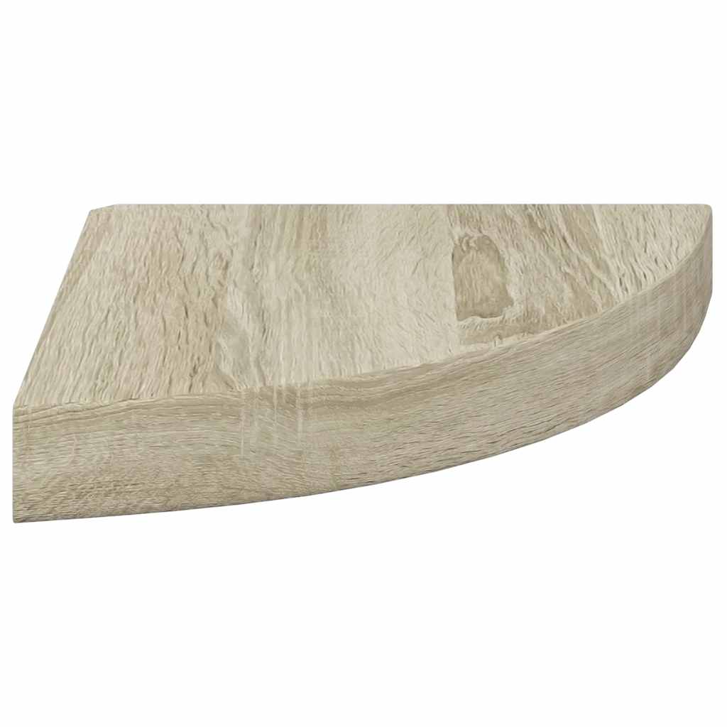 Plutajuće kutne police 4 kom boja hrasta 25 x 25 x 3,8 cm MDF