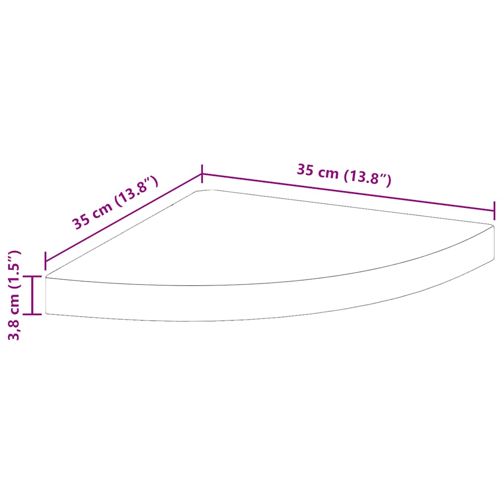323913  Floating Corner Shelf High Gloss Grey 35x35x3,8 cm MDF