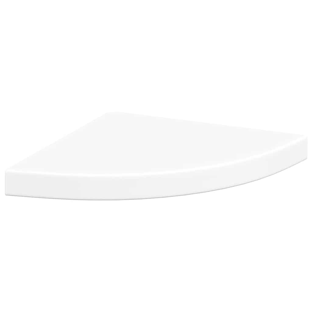 Plutajuće kutne police 4 kom bijele 35 x 35 x 3,8 cm MDF