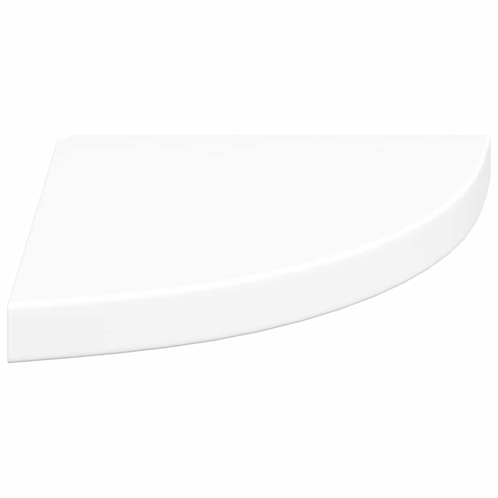 Plutajuće kutne police 4 kom bijele 35 x 35 x 3,8 cm MDF