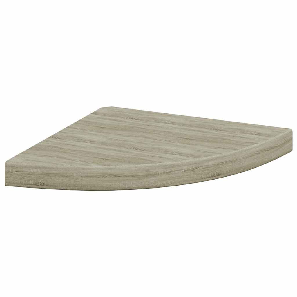 Plutajuća kutna polica boja hrasta 35 x 35 x 3,8 cm MDF