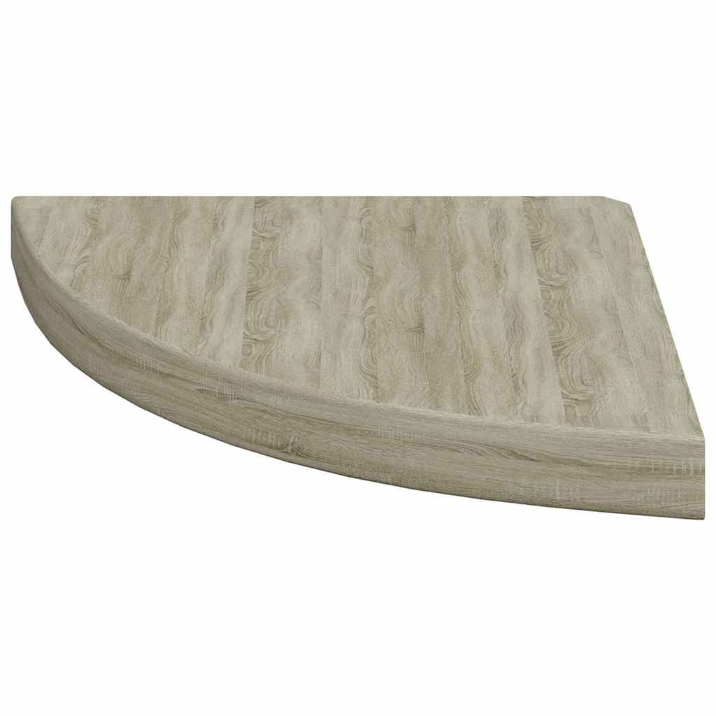 Plutajuće kutne police 2 kom boja hrasta 35 x 35 x 3,8 cm MDF