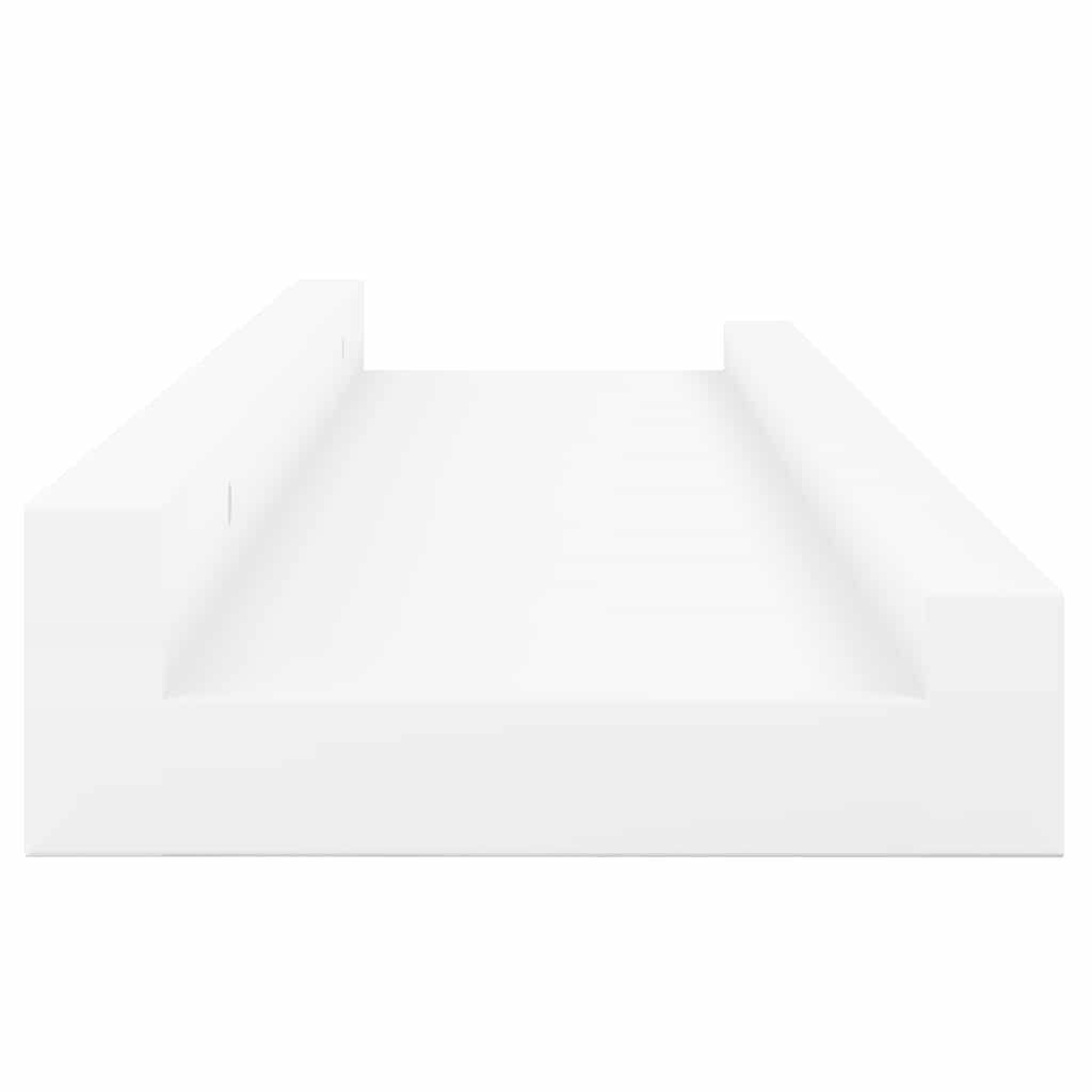 Zidne police za fotografije 2 kom bijele 60 x 9 x 3 cm MDF