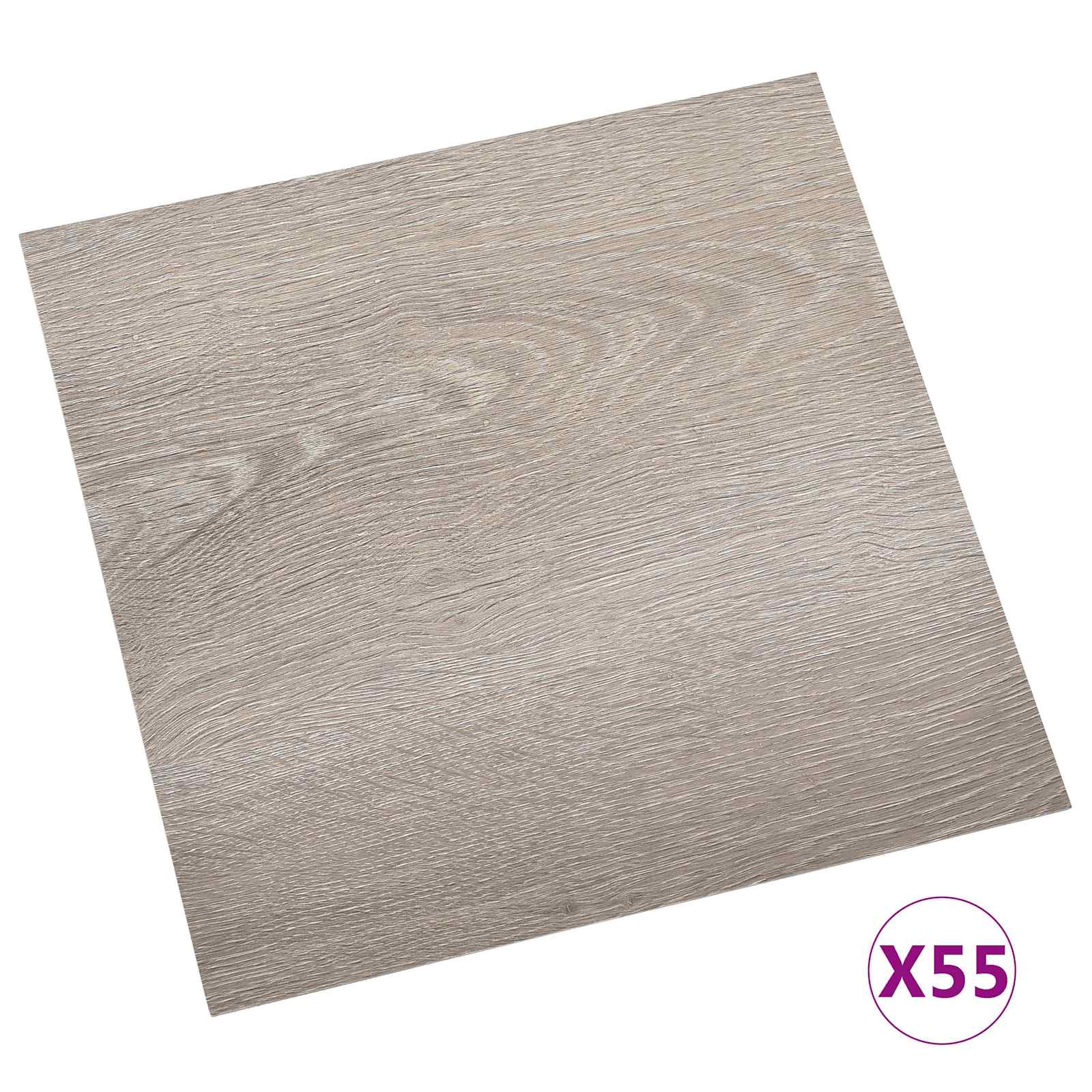 Podne daske 5,11 m² 55 pcs PVC boja drva