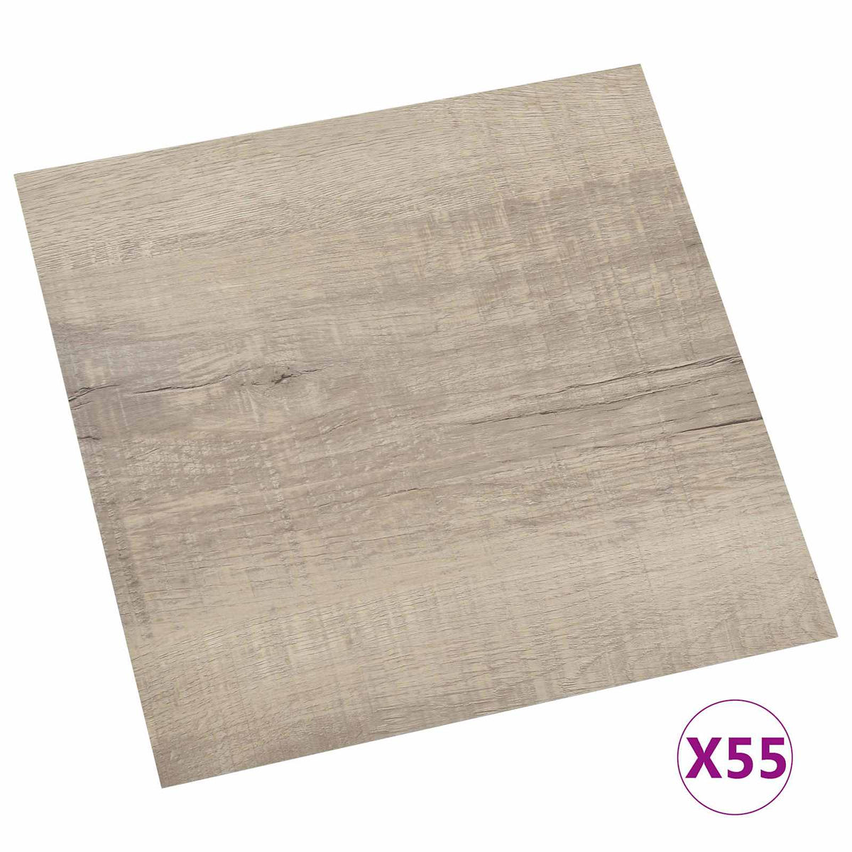 Podne daske 55 pcs Sivo-smeđa 5,11 m² PVC