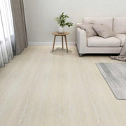 Podne daske 5,11 m² 55 pcs PVC Bijela i bež