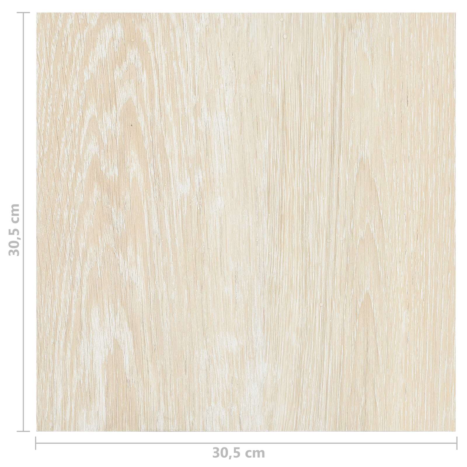 Podne daske 5,11 m² 55 pcs PVC Bijela i bež