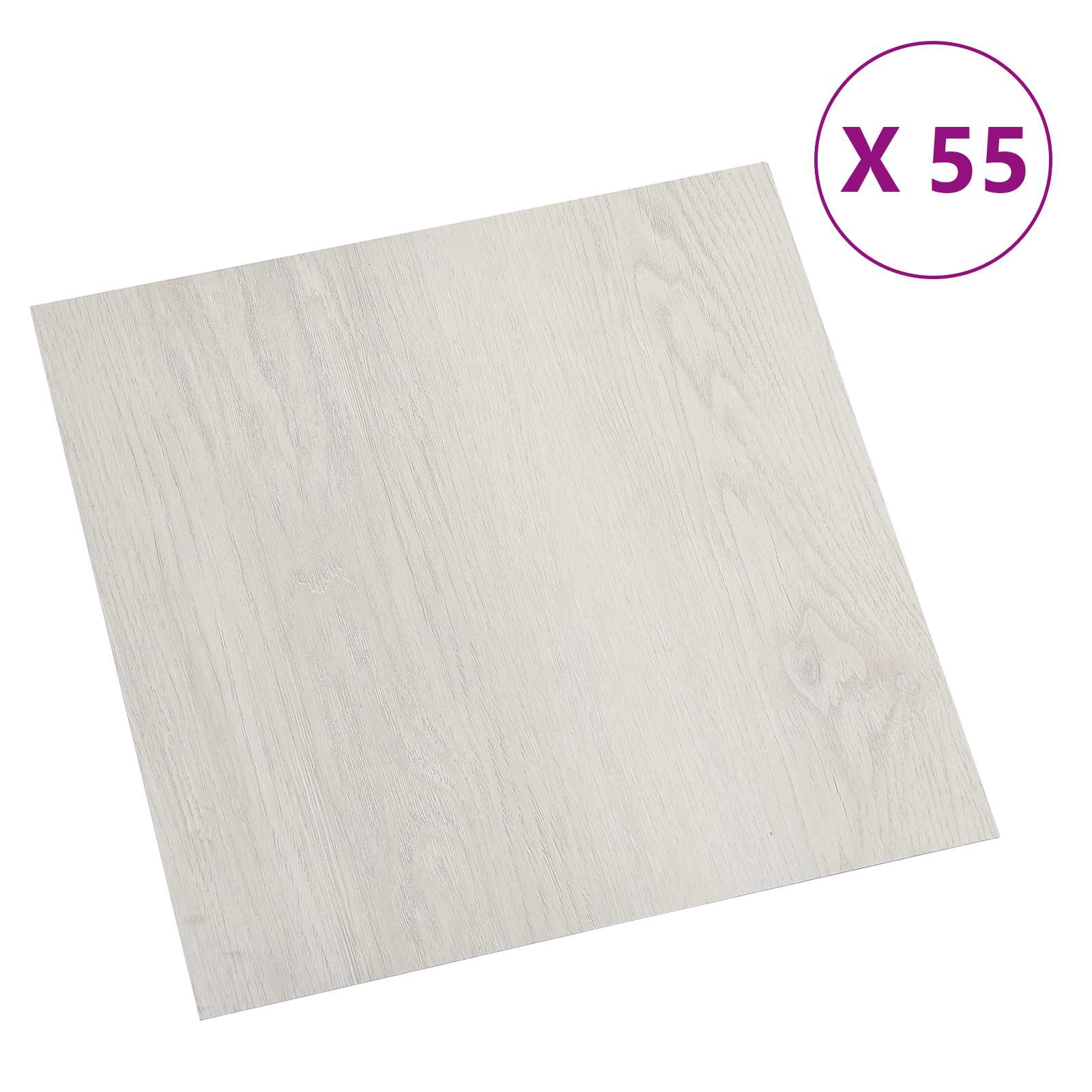Podne daske 5,11 m² 55 pcs PVC Svijetla bež