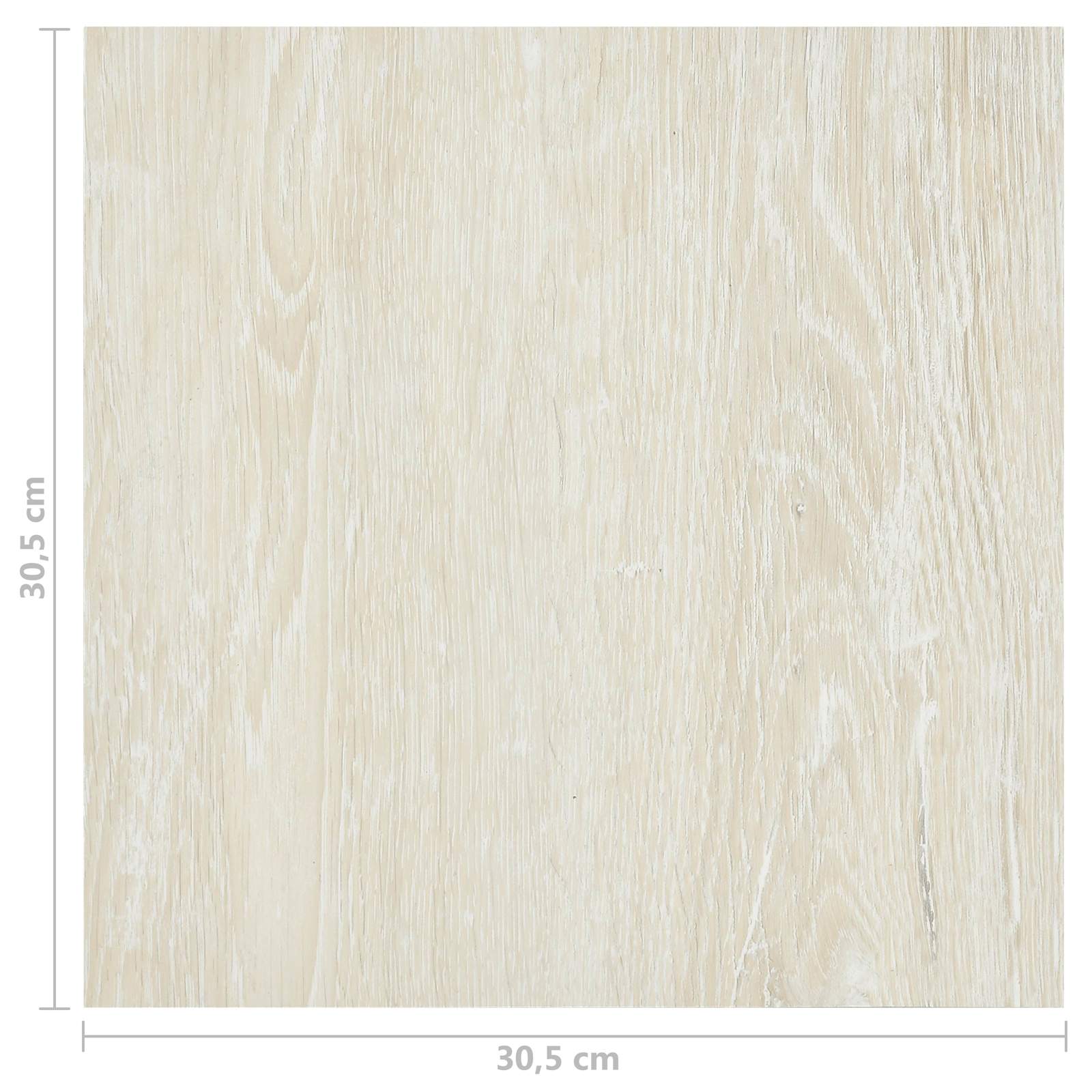 Podne daske 5,11 m² 55 pcs PVC Krem bijela