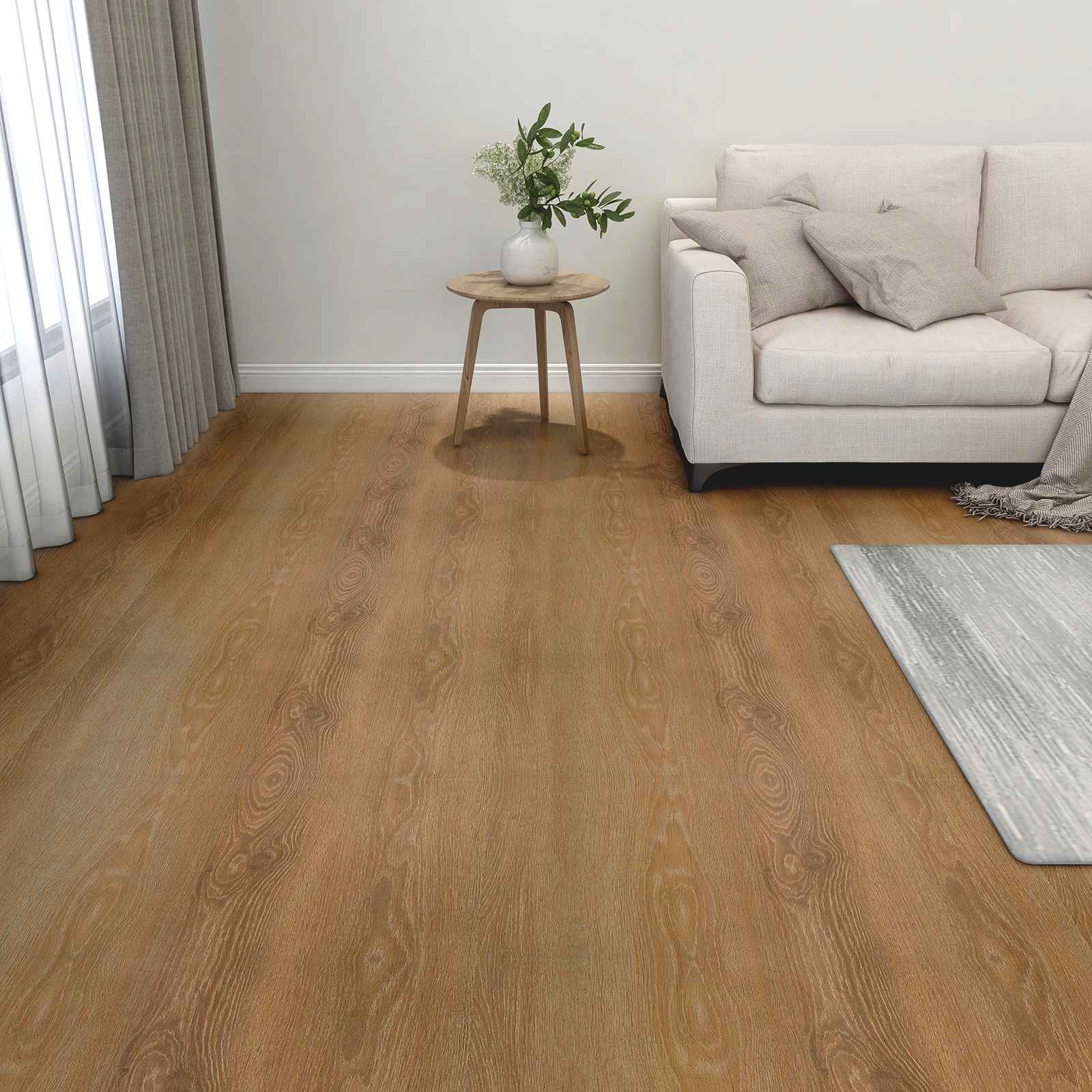 Podne daske 55 pcs Smeđa 5,11 m² PVC