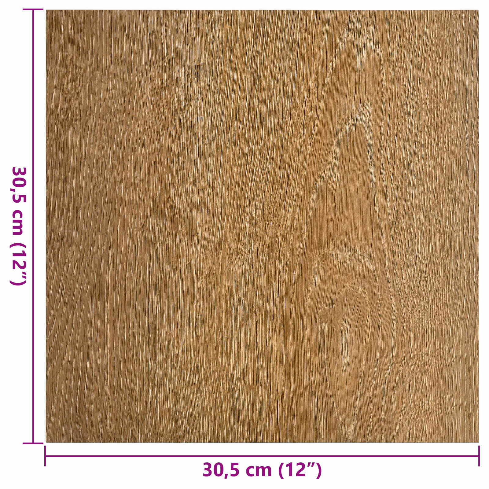 Podne daske 55 pcs Smeđa 5,11 m² PVC