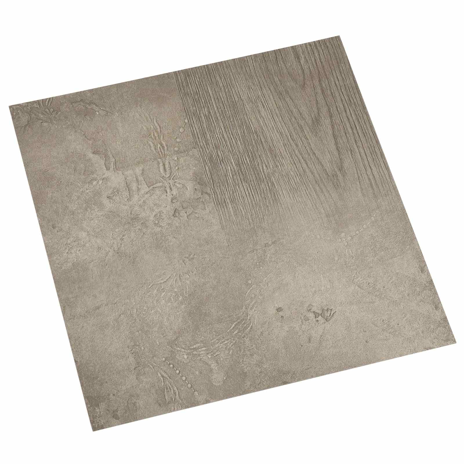 Podne daske 5,11 m² 55 pcs PVC Tamno smeđa i siva