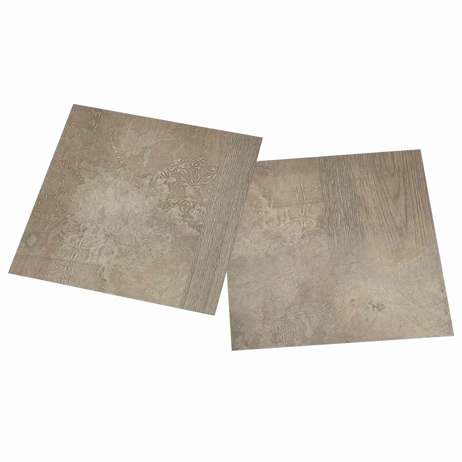 Podne daske 5,11 m² 55 pcs PVC Tamno smeđa i siva