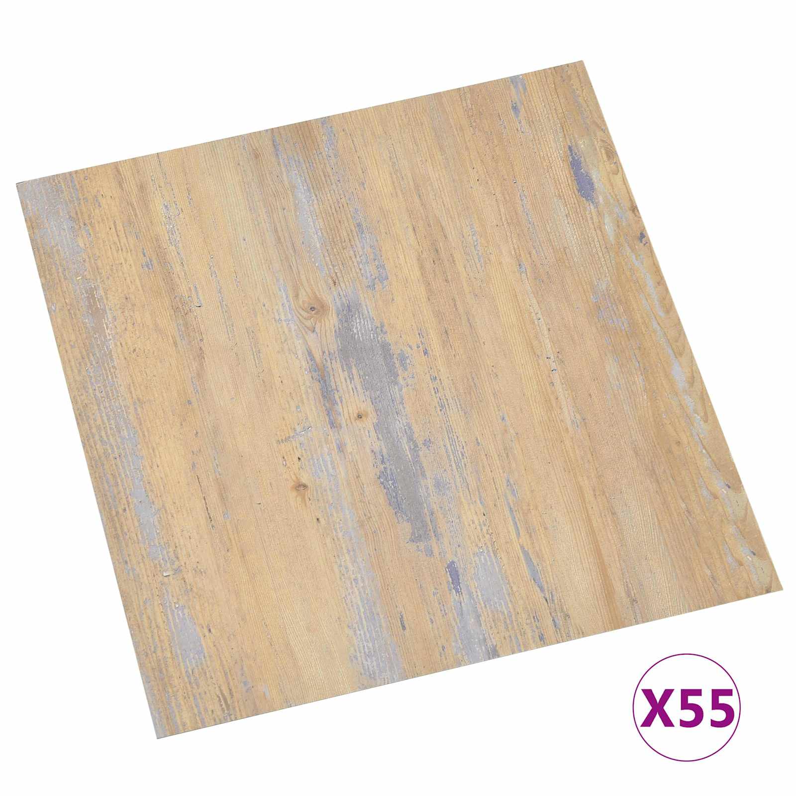 Podne daske 5,11 m² 55 pcs PVC Smeđa i siva