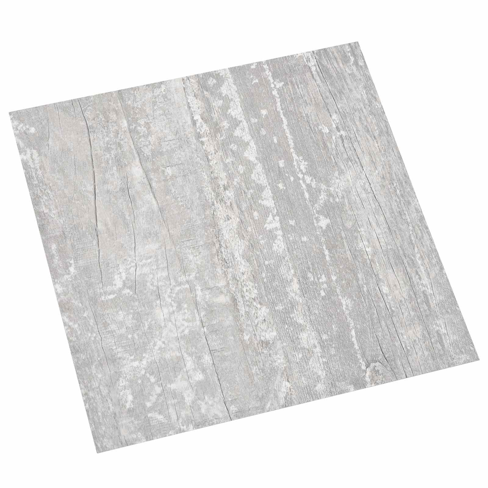 Podne daske 5,11 m² 55 pcs PVC Svijetlo siva i bijela.