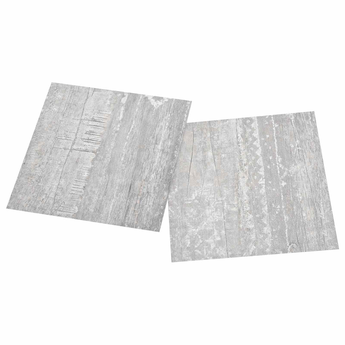 Podne daske 5,11 m² 55 pcs PVC Svijetlo siva i bijela.