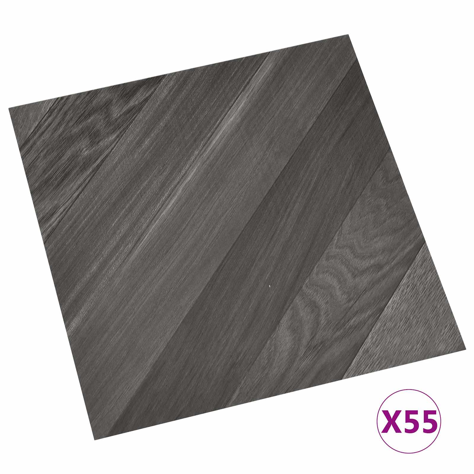 Podne daske 55 pcs Sivi 5,11 m² PVC