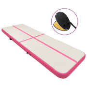 Strunjača na napuhavanje s crpkom 300 x 100 x 15 cm PVC roza