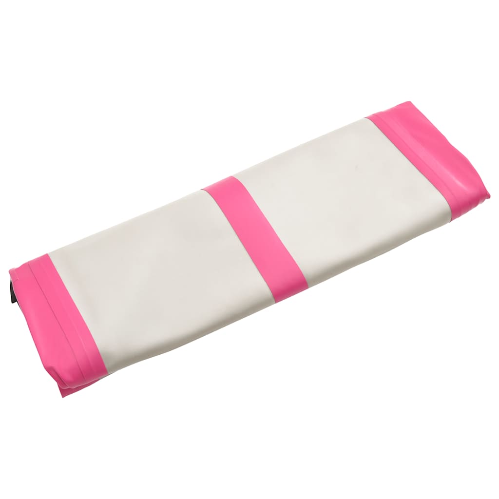 Strunjača na napuhavanje s crpkom 600 x 100 x 15 cm PVC roza