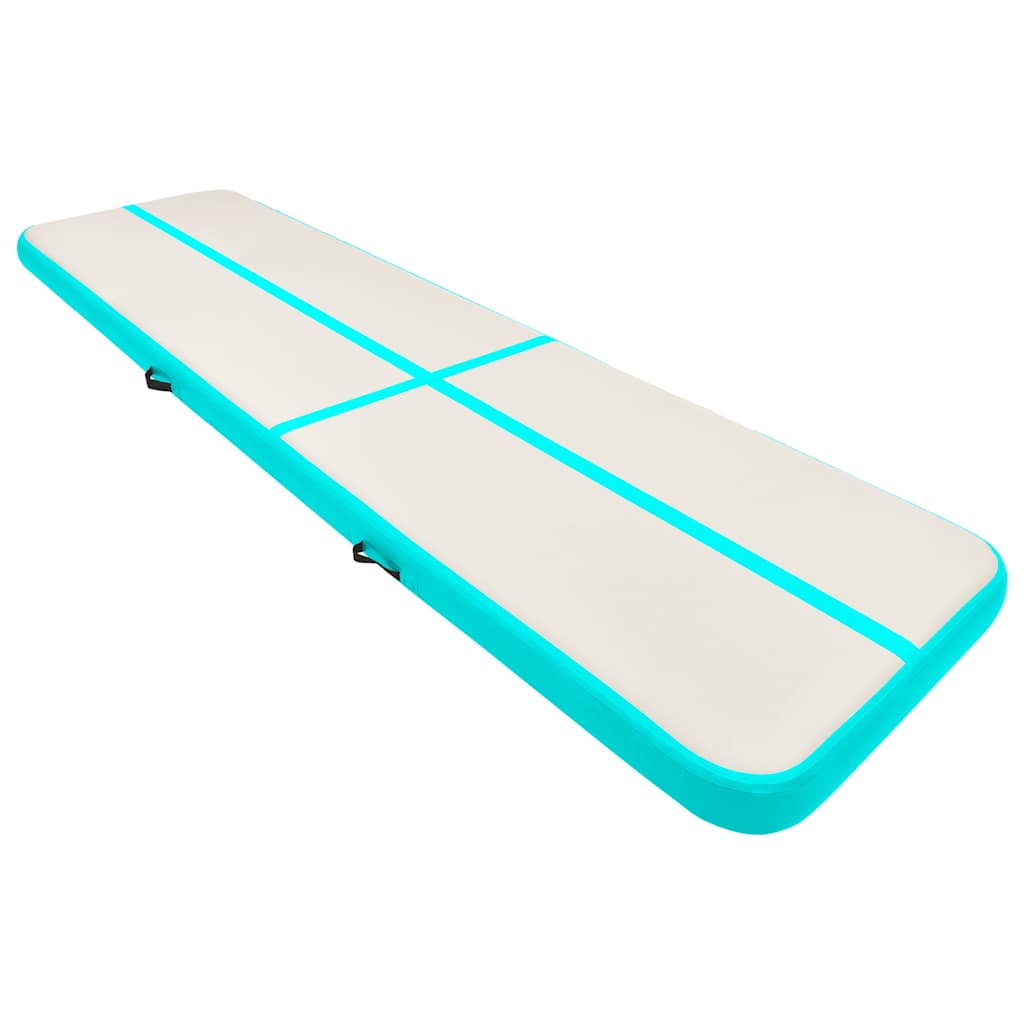 Strunjača na napuhavanje s crpkom 800 x 100 x 15 cm PVC zelena
