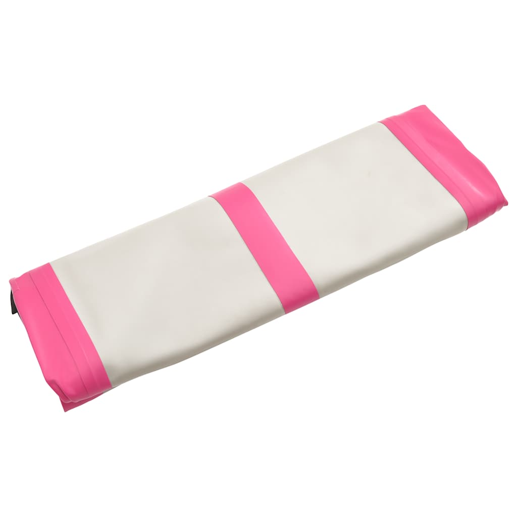 Strunjača na napuhavanje s crpkom 400 x 100 x 20 cm PVC roza