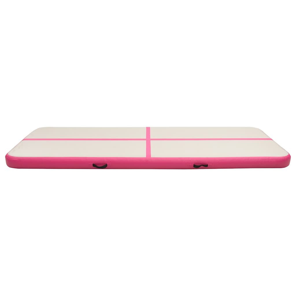 Strunjača na napuhavanje s crpkom 400 x 100 x 20 cm PVC roza