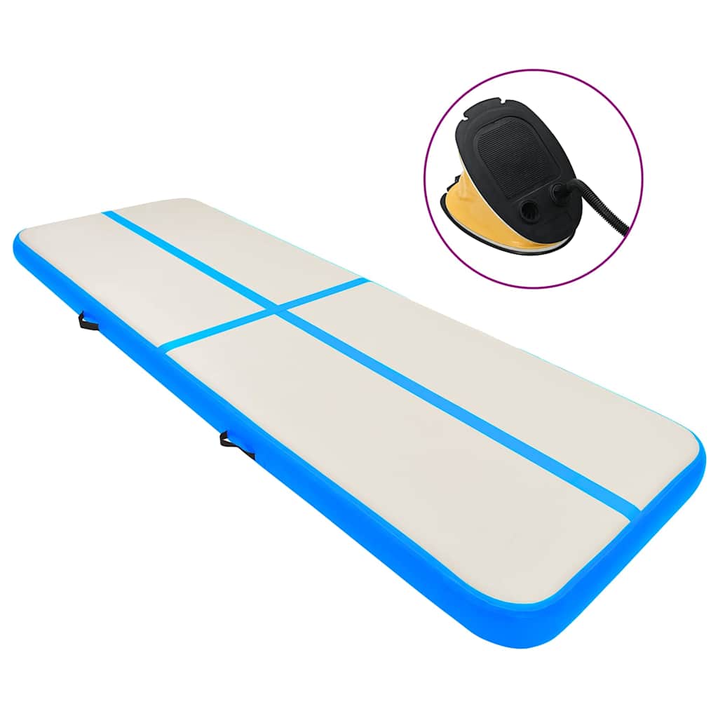 Strunjača na napuhavanje s crpkom 400 x 100 x 20 cm PVC plava