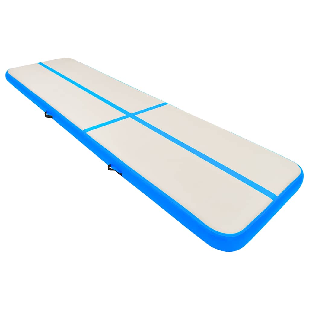 Strunjača na napuhavanje s crpkom 600 x 100 x 20 cm PVC plava