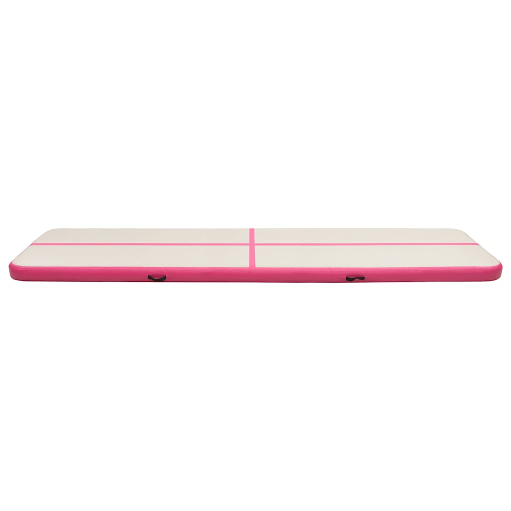 Strunjača na napuhavanje s crpkom 800 x 100 x 20 cm PVC roza