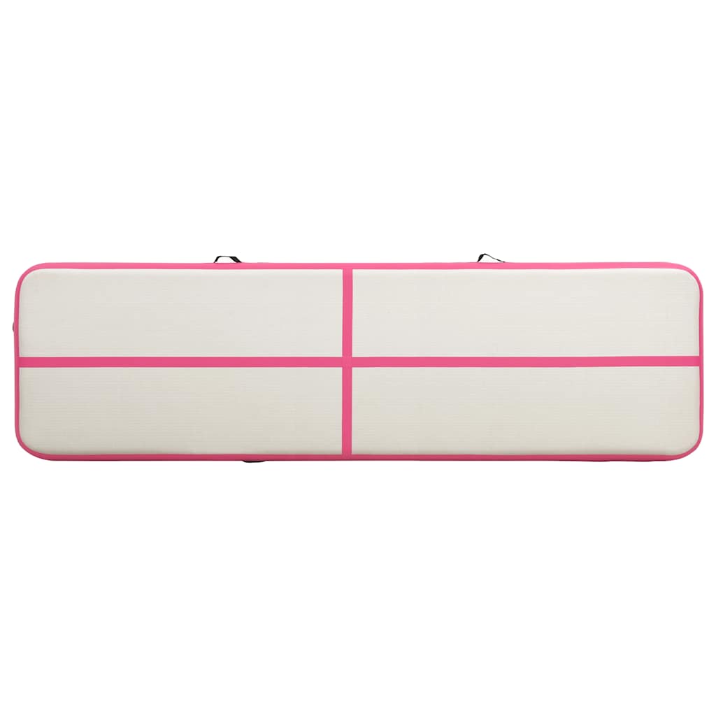 Strunjača na napuhavanje s crpkom 800 x 100 x 20 cm PVC roza