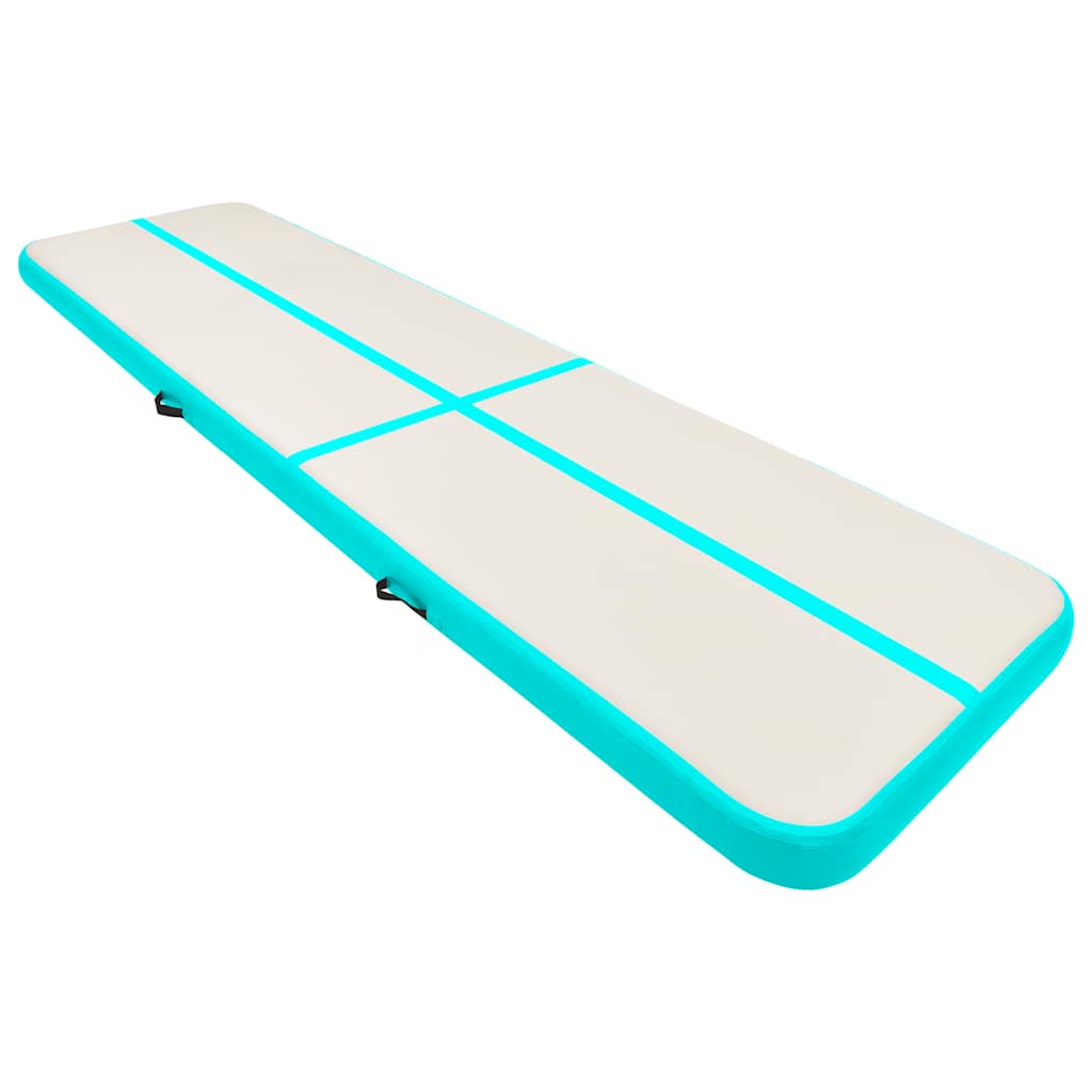 Strunjača na napuhavanje s crpkom 800 x 100 x 20 cm PVC zelena