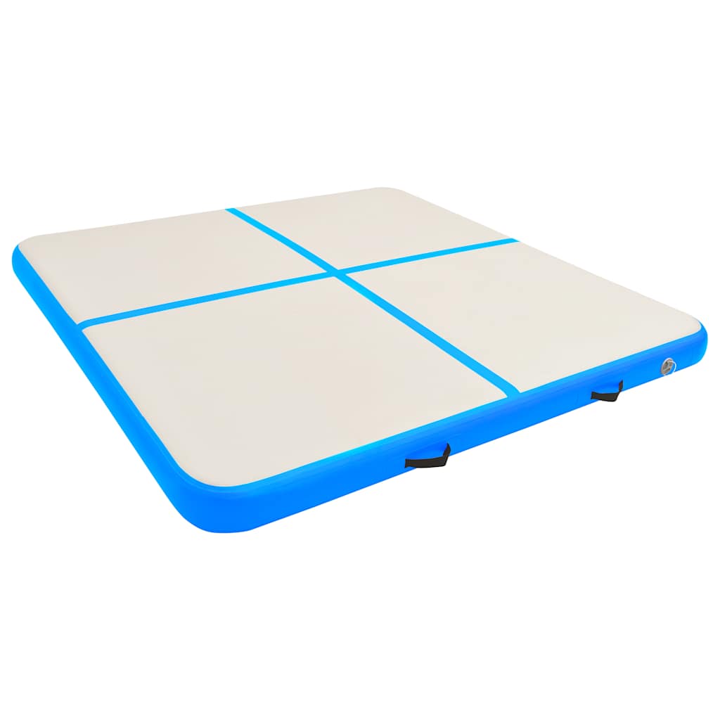 Strunjača na napuhavanje s crpkom 200 x 200 x 15 cm PVC plava
