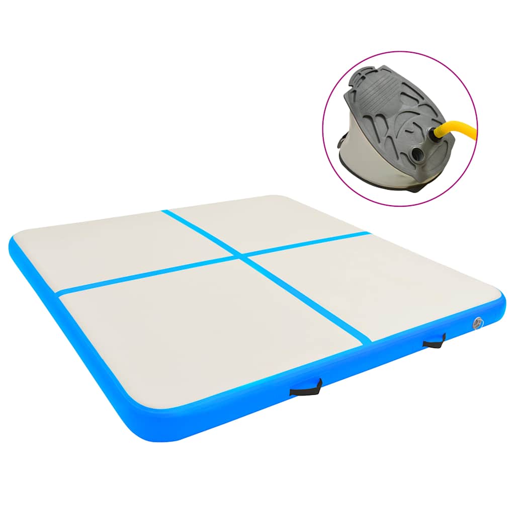 Strunjača na napuhavanje s crpkom 200 x 200 x 20 cm PVC plava