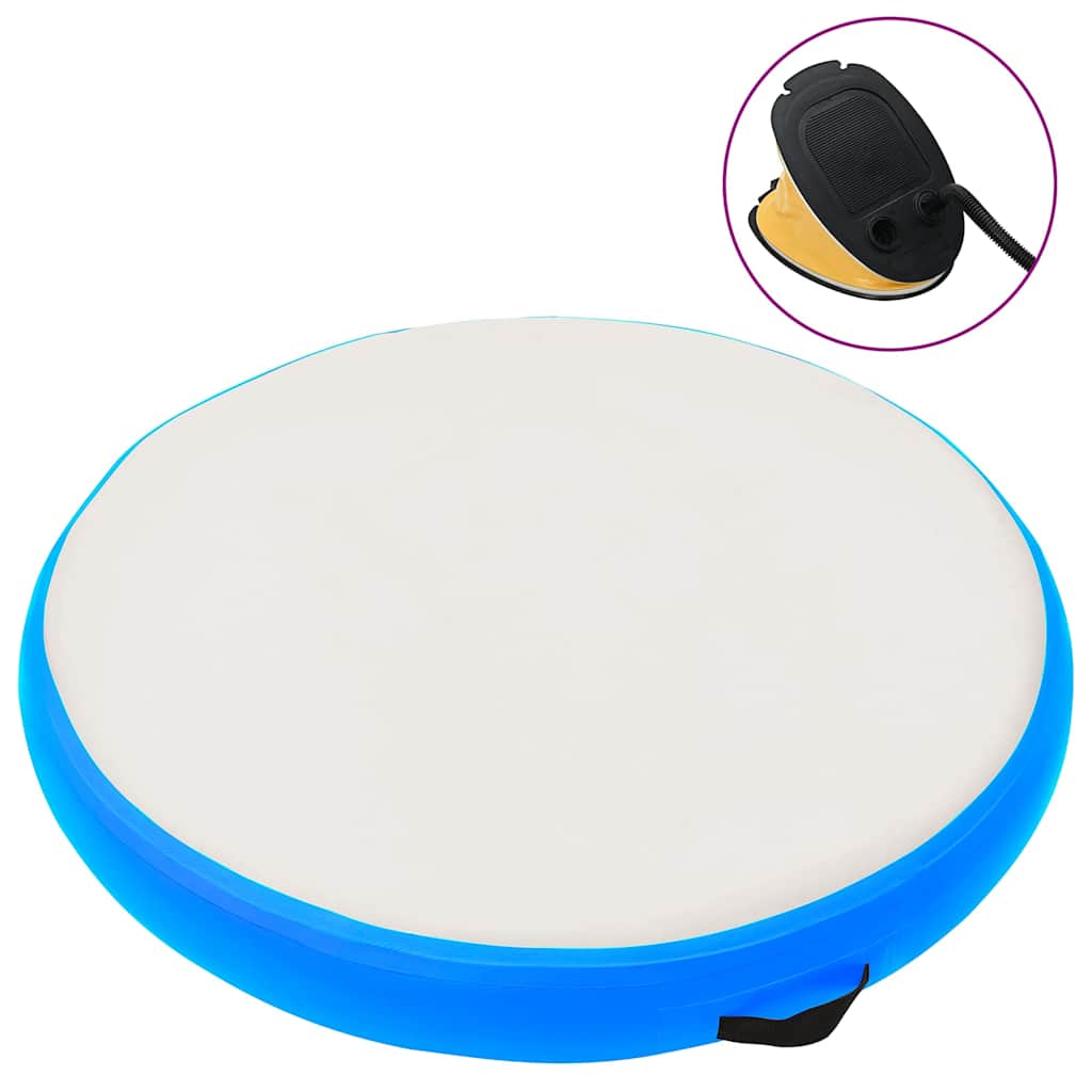 Gimnastička prostirka na napuhavanje 100x100x10 cm PVC plava