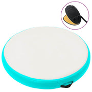 Gimnastička prostirka na napuhavanje 100x100x10 cm PVC zelena