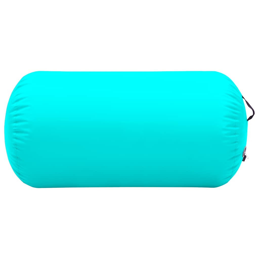 Gimnastički valjak na napuhavanje s crpkom 120x75 cm PVC zeleni