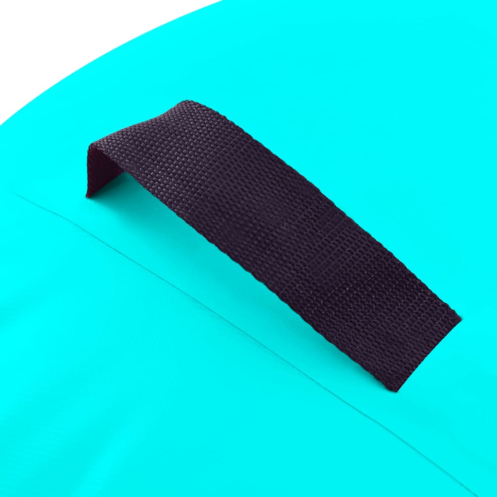 Gimnastički valjak na napuhavanje s crpkom 120x75 cm PVC zeleni