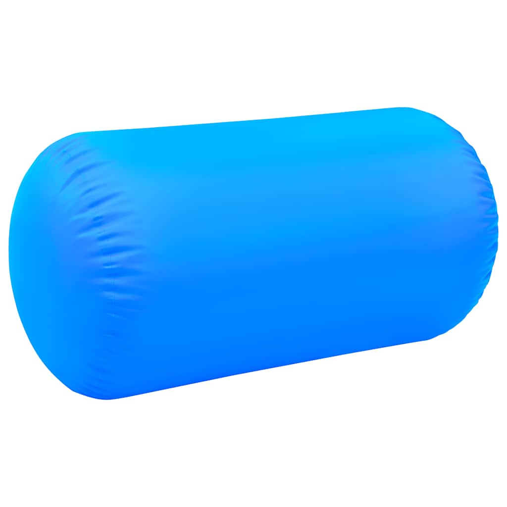 Gimnastički valjak na napuhavanje s crpkom 120x75 cm PVC plavi