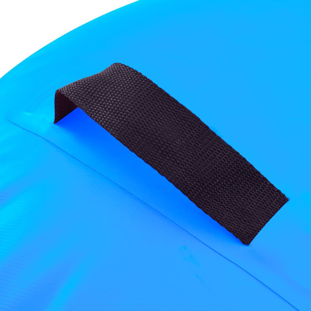 Gimnastički valjak na napuhavanje s crpkom 120x75 cm PVC plavi